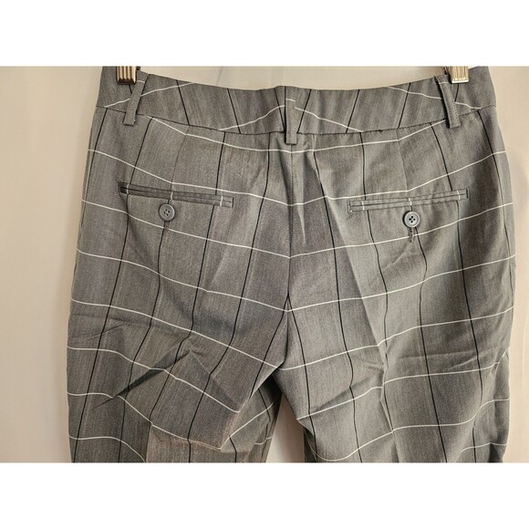 Express Design Studio Editor Shorts Gray Windowpane Plaid Bermuda Dress Size 4 - Picture 3 of 6